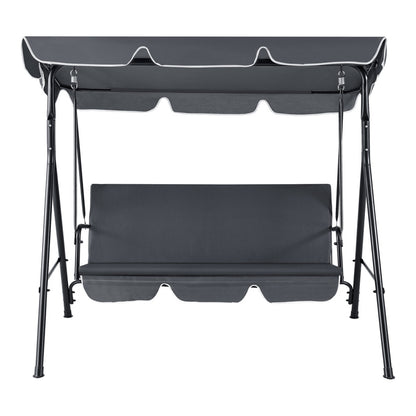 Tuinschommelbank – Schommelbank – Hollywoodschommel – Verandaschommel – Hangbank – 3-Zits – Gepoedercoat Staal – Waterafstotende Polyester Bekleding