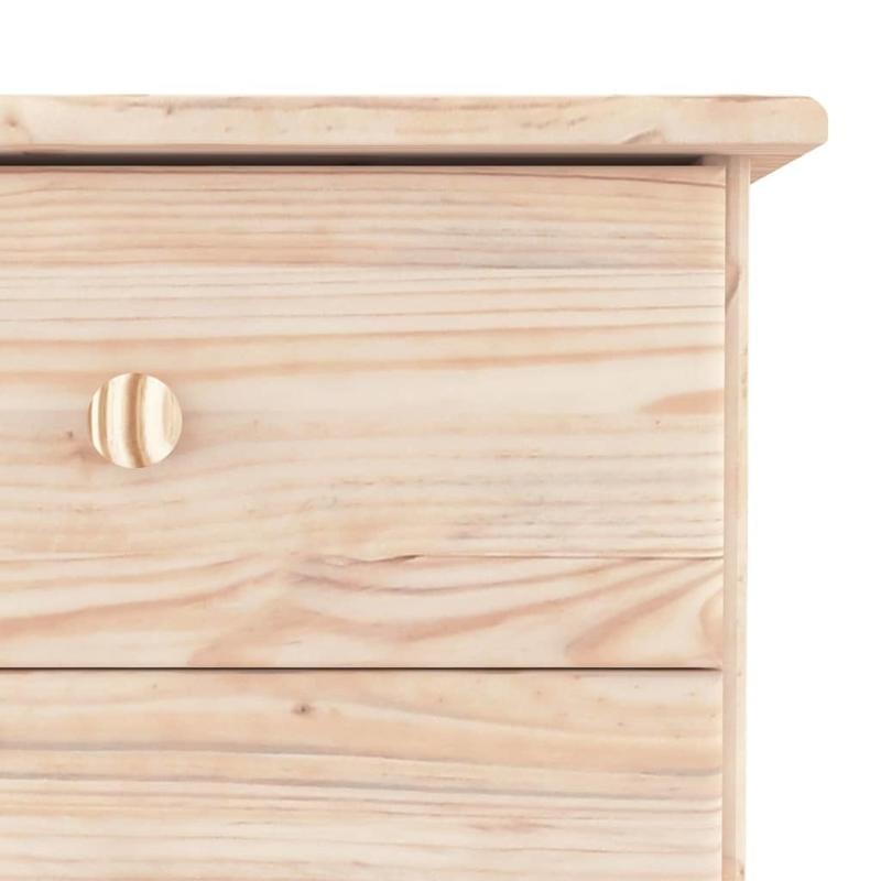Large Capacity Modern Solid Pine Wood Chest of Drawers - Heavy-Duty Lockable Storage Cabinet with 6-Slot Organizer (Expandable Shelves/Drawers), Minimalist -Standing Unit for Bedroom, Living Room, Office - Assembly Required (
