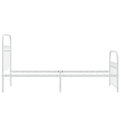 Bedframe – Bed – Eenpersoonsbed – Kinderbed – Slaapkamerbed – Met Hoofd- En Voetbord – Stevig Metaal – Compact 75x190 cm