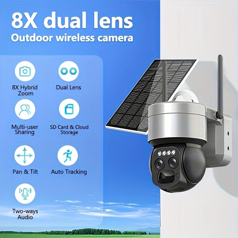 Draadloze Beveiligingscamera Set – Wifi Beveiligingscamera – Buiten Camera – 3MP HD Camera – Kleurennachtzicht – Bewegingsdetectie – Oplaadbare Batterij