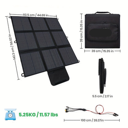 Opvouwbaar Zonnepaneel – Draagbare Zonnebatterij – Solar Charger – Camping Zonnepaneel – 200W – Monokristallijn – Compact