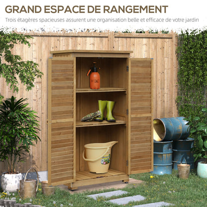 Tuinkast – Tuinkist – Opbergkast – Buitenberging – Houten tuinberging – 87x47x160 cm – Bitumen Dak – 2 Verstelbare Planken