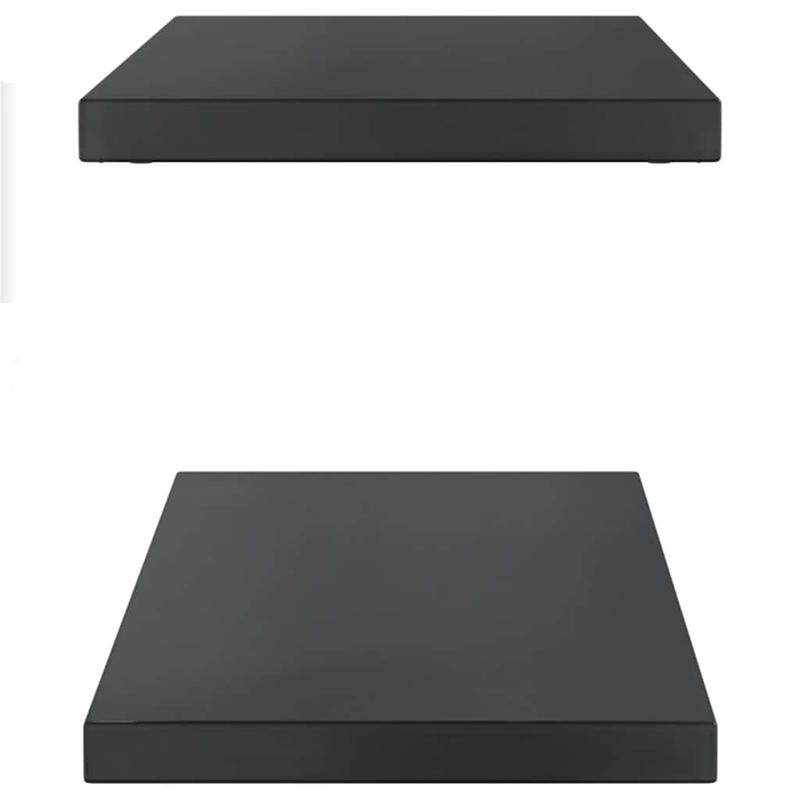 Wandplank – Wandrek – Boekenplank – Muurplank – Zwevende Plank – Roestvrij Staal – 100x30x3 cm – Zwarte Coating – Maximale Draagkracht 50 kg
