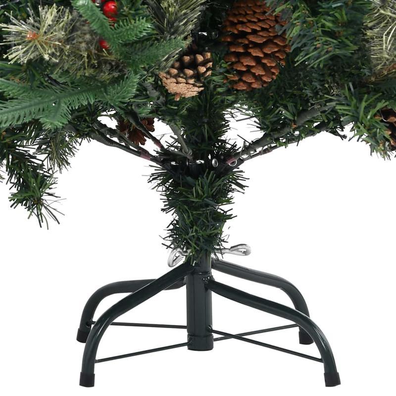 Kerstboom – Kunstkerstboom – Decoratieve Kerstboom – Groene Boom – Den – 195 cm Groot – Realistisch PVC & PE Materiaal