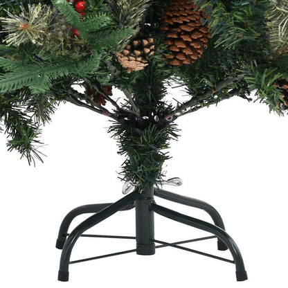 Kerstboom – Kunstkerstboom – Decoratieve Kerstboom – Groene Boom – Den – 195 cm Groot – Realistisch PVC & PE Materiaal