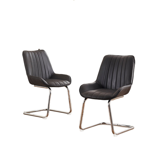 Stoelen – Eetkamerstoelen – Keukenstoelen – Woonkamerstoelen – Zwarte Stoelen – Kunstleer Bekleding – Comfortabele Schuimvulling