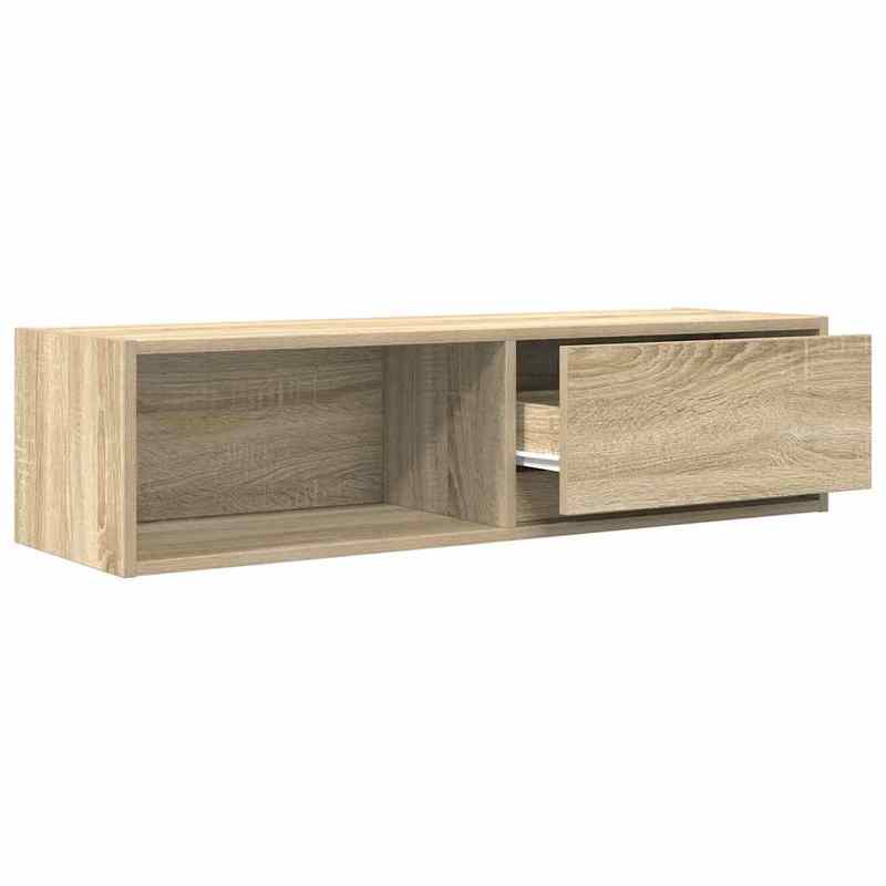 TV cabinets 2pcs. Sonoma oak 100x31x25.5cm wood material, Tv Storage, Minimalist Design, Modern Tv Stand, Particle Board, Quality Craftsmanship, Multipurpose Cabinet, Compact Furniture, Small Space Living, Entertainment Setup
