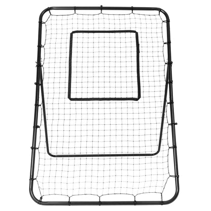 Honkbalnet – Reboundernet – Oefennet – Slagnet – Pitching Net – Verstelbare Hoeken – Stevig Stalen Frame – 120x180 cm