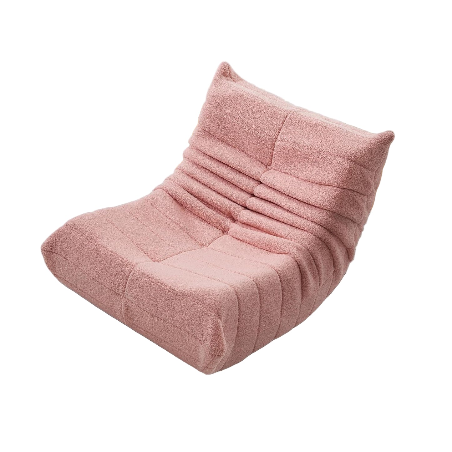 Comfortabele Leesstoel – Relaxstoel – Zitzak – Fauteuil – Lounge Stoel – Luxe Lammyou Bekleding – Hoogwaardige Schuimvulling – Lichtgewicht – Compact – Roze