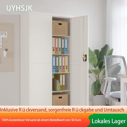 Archiefkast – Dossierkast – Ladenkast – Opbergkast – Documentenkast – Wit Stalen Design – Ruime Indeling 90x40x180 cm