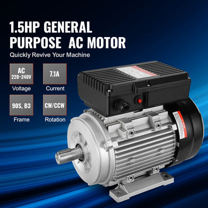 Elektromotor – Elektrische Motor – Motor – AC Motor – 1.1 kW Vermogen – 2800 RPM Toerental