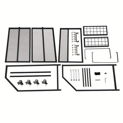 Dumbbellrek – Halterrek – Fitnessrek – Gewichtenrek – Home Gym Organizer – Stalen 3-Laags Rek Met 4 Wielen – Zijhaken Voor Springtouwen en Handdoeken