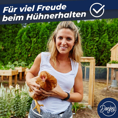 Chicken fence, 120 cm high, 25 m long, the fence for dogs or small animals is particularly tight mesh, stable - no sagging, 20 x fixings, dog fence garden - green