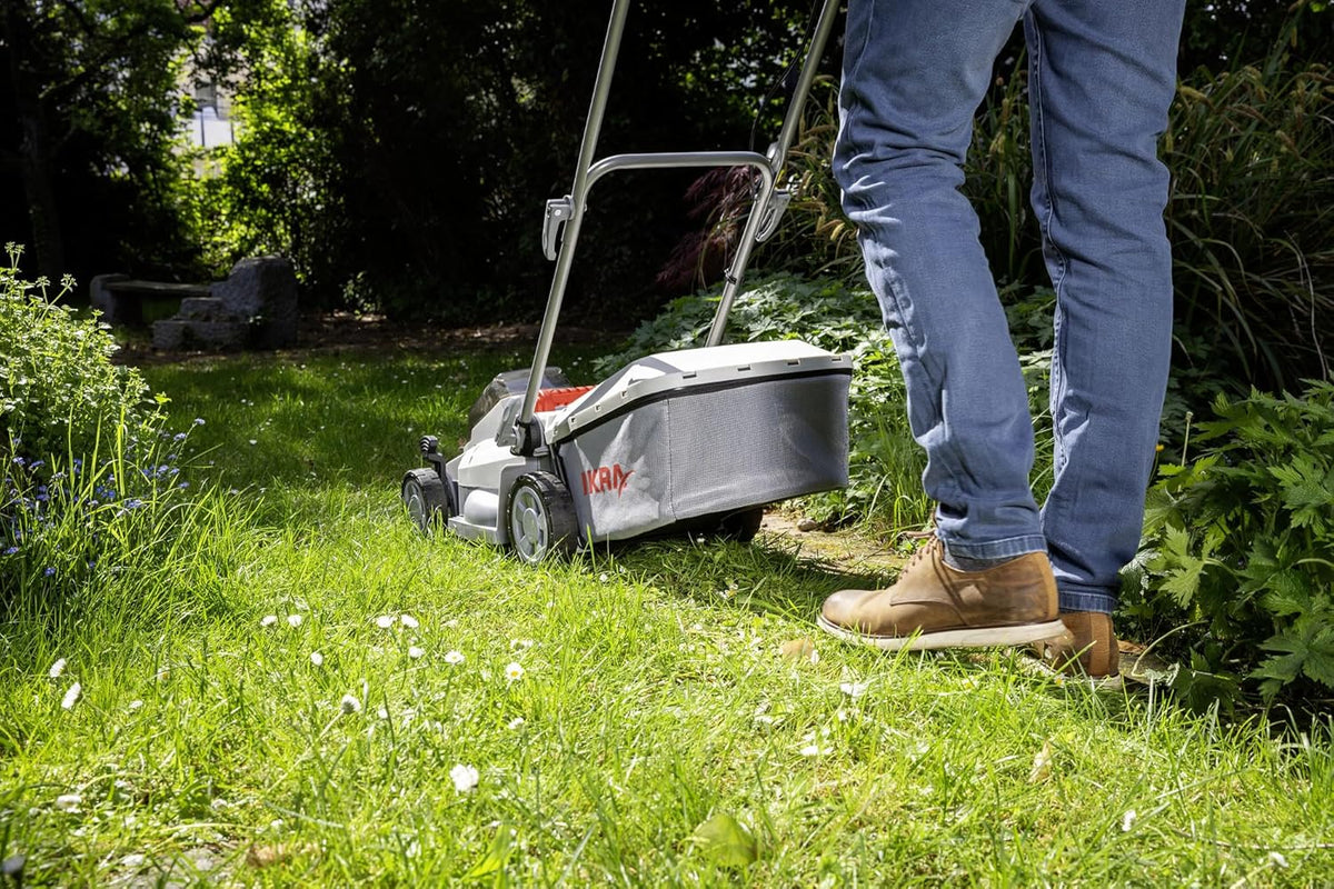Accu Grasmaaier – Accu Maaier – Elektrische Grasmaaier – Mulchmaaier – Snoerloze Duwmaaier – 33 cm Maaibreedte – Inclusief Accu en Lader