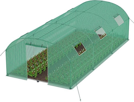 Foliekas – Kas – Tuinkas – Kweekkas – Groentetunnel – 3x6x2 Meter – UV-Bestendige PE Folie – Gegalvaniseerd Stalen Frame
