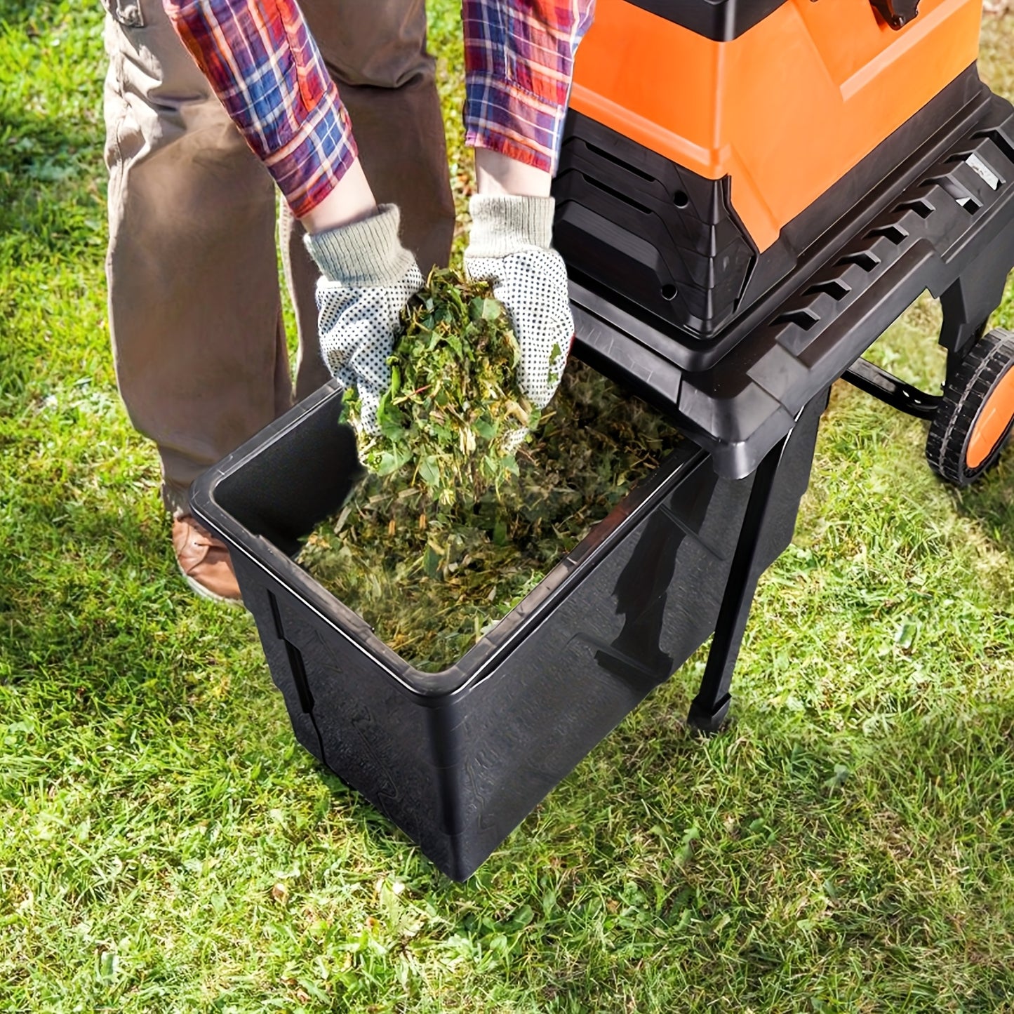 Takkenversnipperaar – Houtversnipperaar – Houtsnipperaar – Tuinversnipperaar – Houtversnippermachine – 2800W Borstelloze Motor – 55L Opvangbak