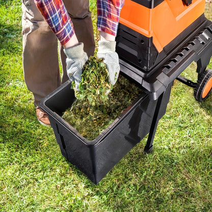 Takkenversnipperaar – Houtversnipperaar – Houtsnipperaar – Tuinversnipperaar – Houtversnippermachine – 2800W Borstelloze Motor – 55L Opvangbak