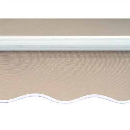 Balkonzonnescherm – Uitvalscherm – Zonnescherm – Aluminium Doek – Opvouwbaar – 3 Meter Breed – Duurzaam Aluminium – Neutrale Beigetint