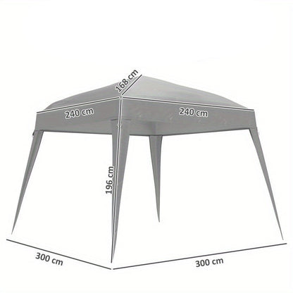 Vervangingsdak Paviljoen – Paviljoendak – Tuinkap – Buitenluifel – Partytent Dak – 3x3 Meter – Weerbestendig – Versterkte Pootuiteinden
