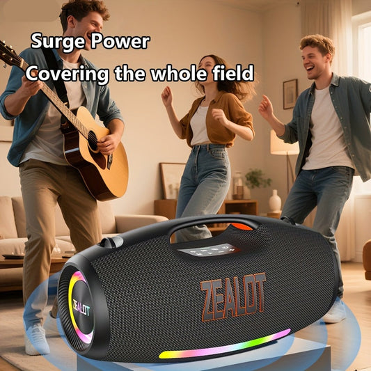 Draadloze Speaker – Bluetooth Speaker – Portable Speaker – Draagbare Luidspreker – Outdoor Speaker – 45W Krachtig Geluid – 48000mAh Powerbank & RGB Lichtshow