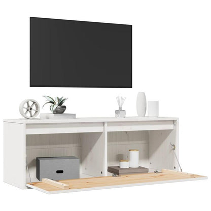 Modern European Style Solid Pine Wood Wall Shelf & Storage Cabinet - White 100x30x35cm, Wall-Mounted Space-Saving Organizer for Living Room, Bedroom, Home Office (Free Shipping), Storage Furniture, Sleek European Design, Smoo