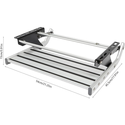 Campertrap – Caravantrap – Opstapje – Instaptrap – Instapje – Aluminium – Inklapbaar – 1 Trede – Draagvermogen 150 kg