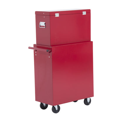Gereedschapswagen – Werkstattwagen – Opberkkast – Mobiele Toolbox – Rolwagen – 16 Laden Met Slot – Stevig Stalen Frame Rood