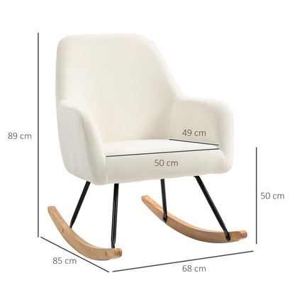 Draaistoel – Draaifauteuil – Bureaustoel – Relaxstoel – Kuipstoel – Zacht Fluweel – 8 cm Comfortabele Padding – Brede Rugleuning – Crème Wit