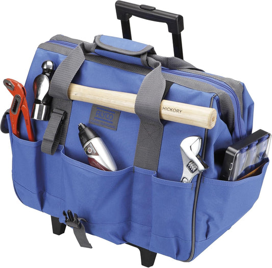 Nylon trolleytas met wielen – Boodschappentrolley – Boodschappentas – Tas met wielen – Reistas – Lichtgewicht 1,5 kg – Ruime inhoud tot 30 liter