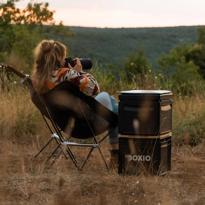 BOXIO - Chair: ultralichte campingstoel, opvouwbare klapstoel voor camping, picknick & strand | comfortabele stoel & visstoel – ideaal als strandstoel en campingstoelen outdoor (4)