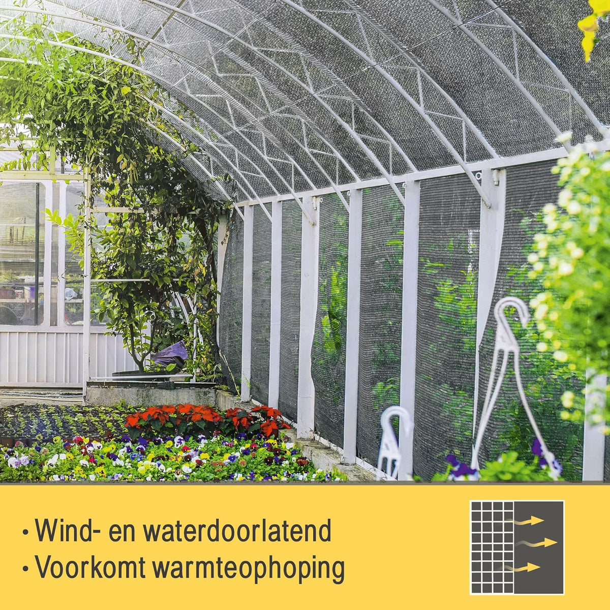 Sol Royal Zichtbreeknet Antraciet SG 80 Balkonscherm Zichtdoek 5000x200cm - Omheining 165 g/m² - Balkondoek Tuinnet zonwerend HDPE - Inclusief Kabelbinders
