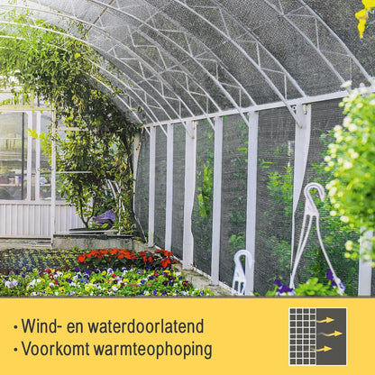 Sol Royal Zichtbreeknet Antraciet SG 80 Balkonscherm Zichtdoek 5000x200cm - Omheining 165 g/m² - Balkondoek Tuinnet zonwerend HDPE - Inclusief Kabelbinders