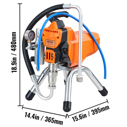 Airless Verfspuit – Spuitpistool – Verfspuitmachine – Verfsysteem – Lakspuit – 2000W Motor – 9 Meter Hoge Drukslang