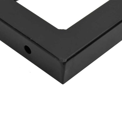 Waskamerspiegelrek – Wandplank – Badkamerplank – Opbergrek – Wandrek – Modern Design – Acaciahout & Stalen Frame – Ruimtebesparend & Eenvoudig Te Monteren