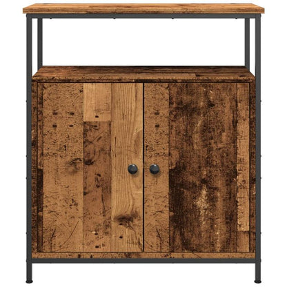 Simple Sideboard, Spacious Storage Cabinet with Display Shelf, Suitable for Kitchen, Living Room, Stylish Furniture, Provides Additional Storage Space And Home Decoration, Ensures Safety. Dresser 70X30X80 Cm Worked Old Wood W