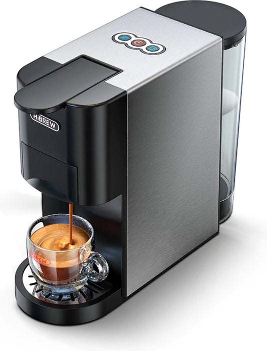 Coffee Machine - Nespresso Coffee Machine - Espresso - Maker - iced coffee - 4 in 1 - Cold/hot coffee maker - LED indicator - 1000 ml - Anti-dry-out protection - 19 bar pressure