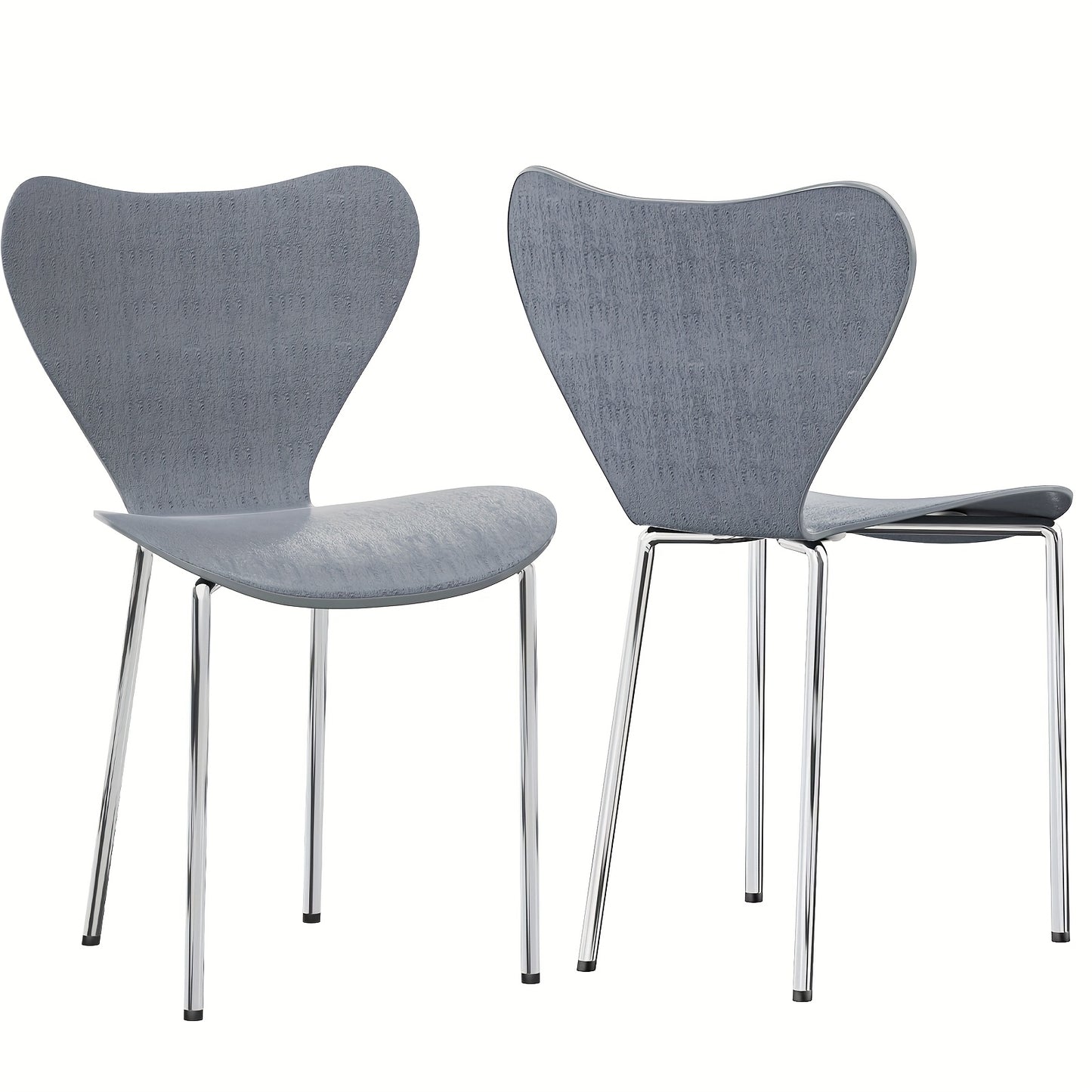 Stapelkast Stoelen – Eetkamerstoelen – Bistrostoelen – Kantinestoelen – Bistrostoelen – Set van 2 Stapelbare Stoelen – Ergonomisch Hoog Design – Duurzaam Kunststof Metalen Poten