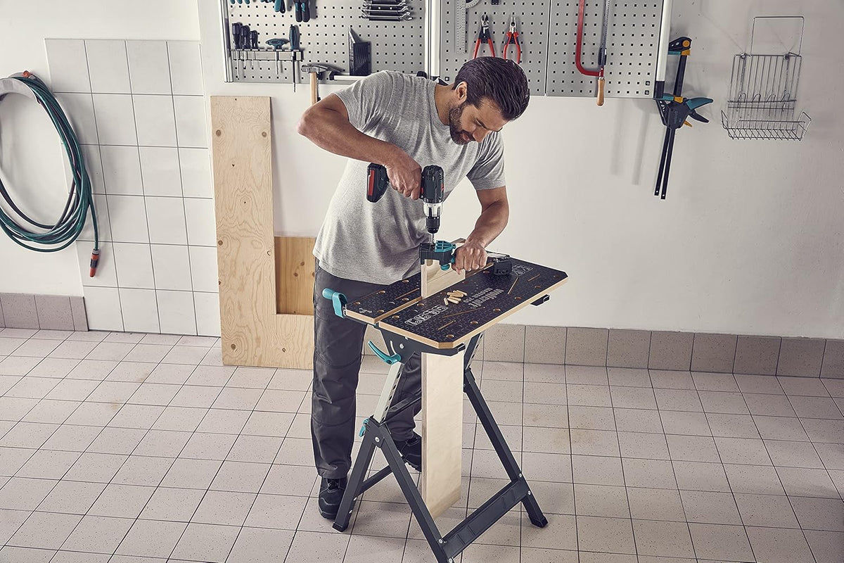 wolfcraft Span- en machinetafel MASTER 750 ERGO I 6871000 I In hoogte verstelbare span- en machinetafel