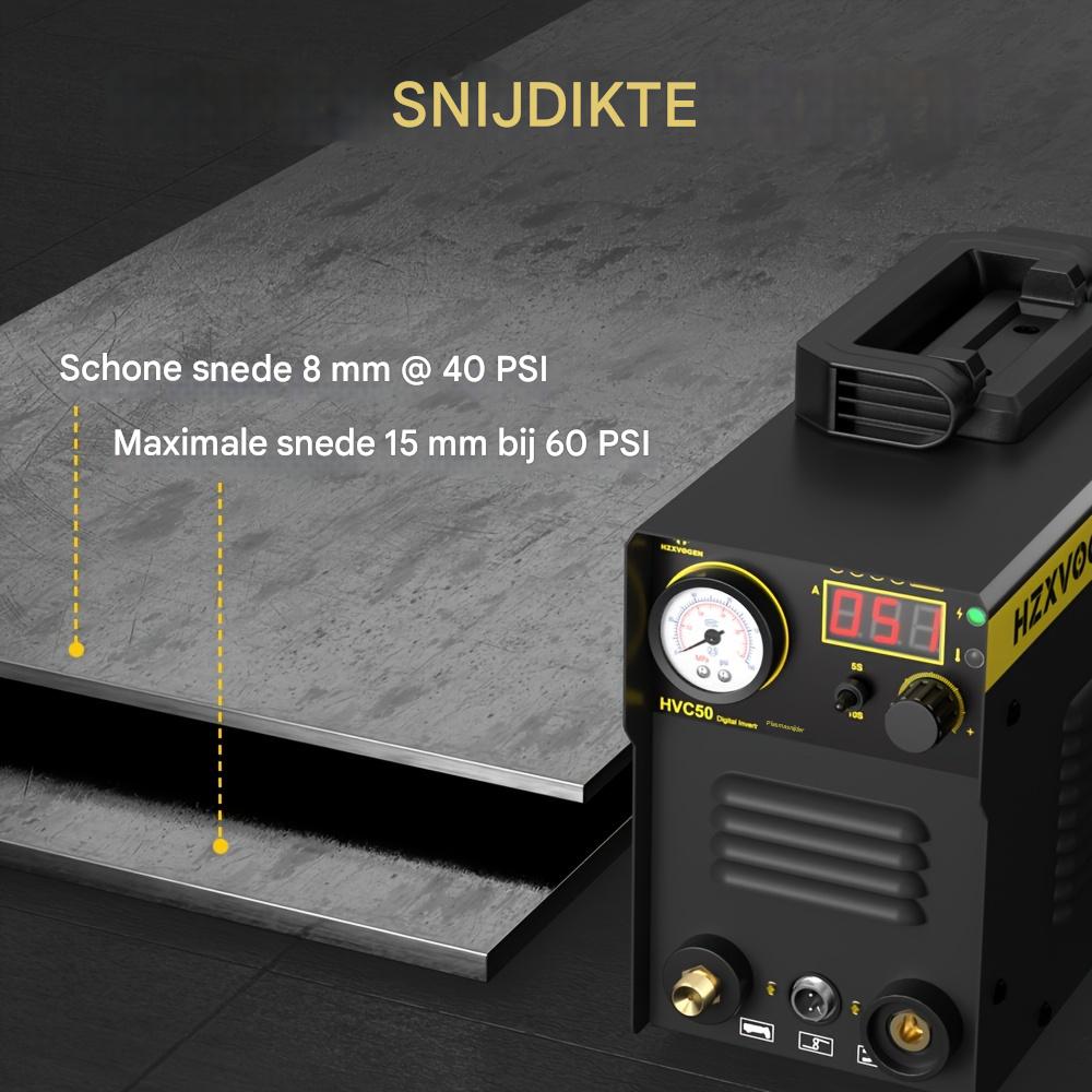 Plasmasnijder – Plasma Cutter – Metaalsnijder – Snijmachine – Plasmasnijapparaat – Dual Voltage 110V/220V – IGBT Inverter Technologie – Snijdt Tot 15 mm