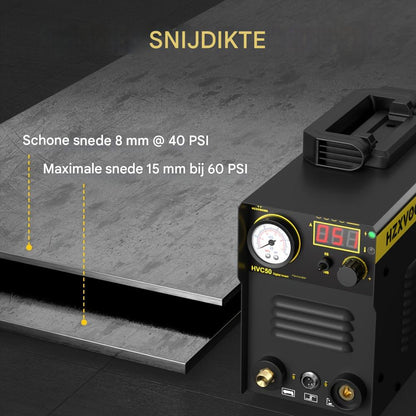 Plasmasnijder – Plasma Cutter – Metaalsnijder – Snijmachine – Plasmasnijapparaat – Dual Voltage 110V/220V – IGBT Inverter Technologie – Snijdt Tot 15 mm