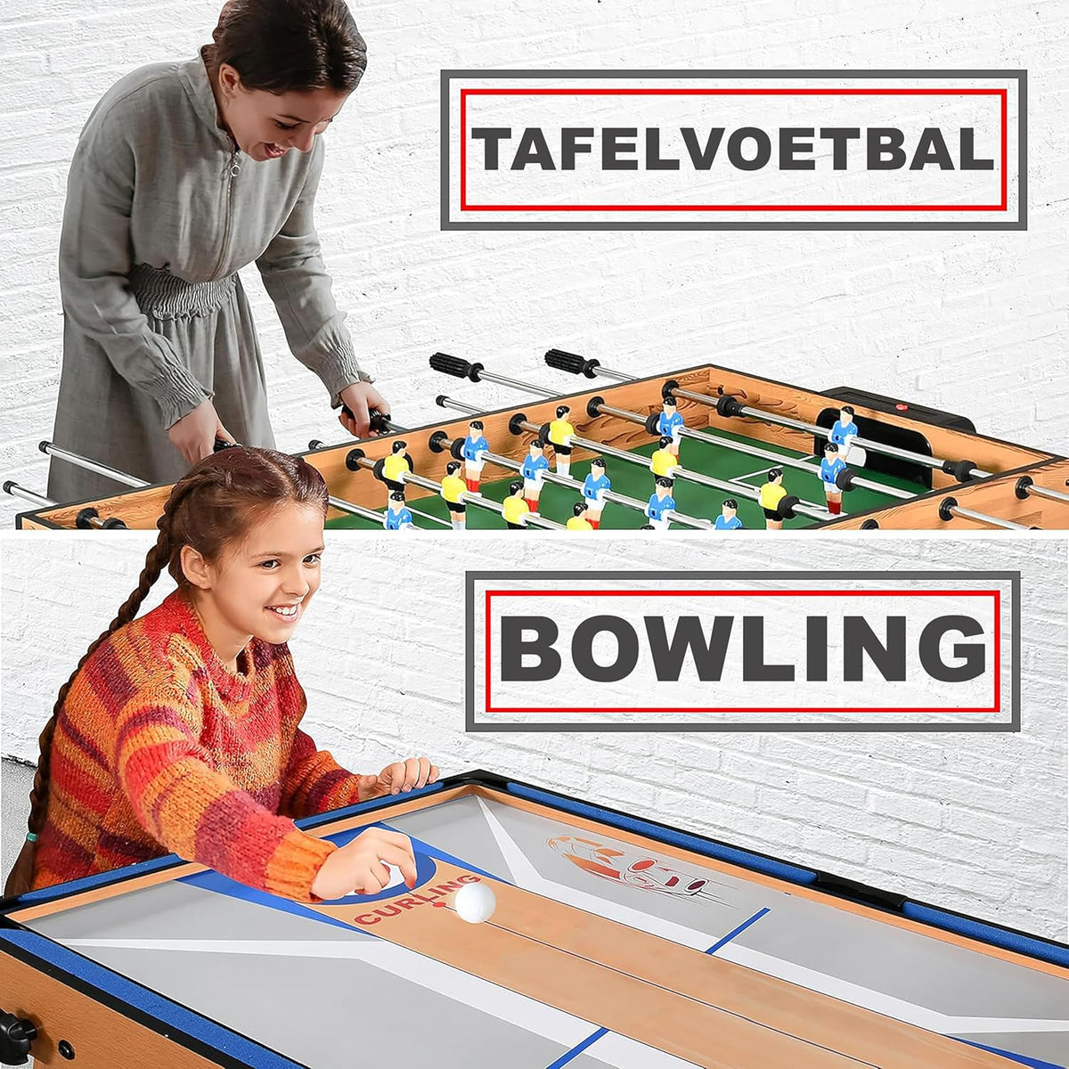 SereneLife Multi Game Table-Multifunctional Playtable-Space Saving 5-in-1 Foldable Playtable-102cm Combo Sports Arcade Game with Table Football-Table Tennis-Pool Billiards-Bowling & Shuffleboard Set - QUORE