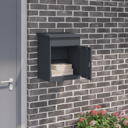 Pakketbrievenbus – Pakketbox – Brievenbus – Pakketbox Buiten – Vrijstaande Brievenbus – Gegalvaniseerd Staal – Slot Met Anti-Diefstal Sluiting – Weerbestendig 44x35x59 cm