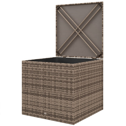 Opbergbox Wicker – Opbergkist – Opbergton – Opbergbak – Opbergmand – Variant Sand – Stevig Metalen Frame – Beschermende Stoffen Voering