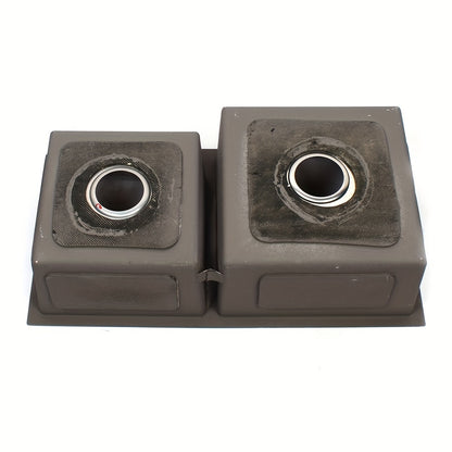 Keukenspoelbak – Dubbele Spoelbak – Gootsteen – Wasbak – Spoelbakken Keuken – Roestvrij Staal – 2 Bakken 76x43 cm – Met Afvoerset & Geluidsdemping
