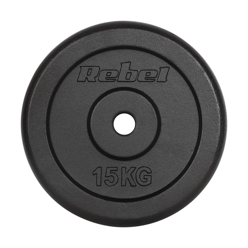 Gietijzeren Gewichtenset – Halterschijven – Gewichtsschijven – Power Plates – Dumbbell Schijven – 2 x 15 kg – 31 mm Gat – Duurzaam Gietijzer