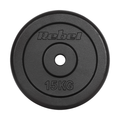 Gietijzeren Gewichtenset – Halterschijven – Gewichtsschijven – Power Plates – Dumbbell Schijven – 2 x 15 kg – 31 mm Gat – Duurzaam Gietijzer