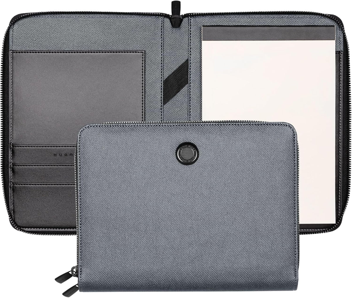Hugo Boss Conference Folder Gleam A5 Donkergrijs