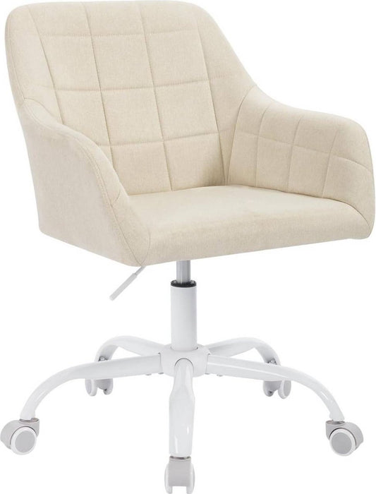 Ergonomische Bureaustoel - Bureaustoel - Draaistoel - Ademende stof - In hoogte verstelbaar - 58cm x (77-85)cm x 60,5cm