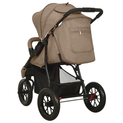 Buggy – Wandelwagen – Kinderwagen – Plooibuggy – Reisbuggy – Inklapbaar Met Eén Hand – Verstelbare Rugleuning – Taupe