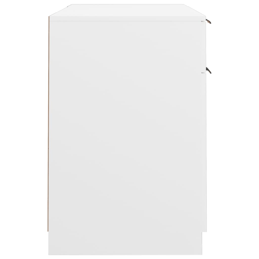 Bureau – Schrijftafel – Werkplekmeubel – Kantoortafel – Betongrijs – Stevig Hardhout – Ruime Opbergruimte